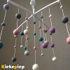Muziekmobiel vilt bolletjes Pippa